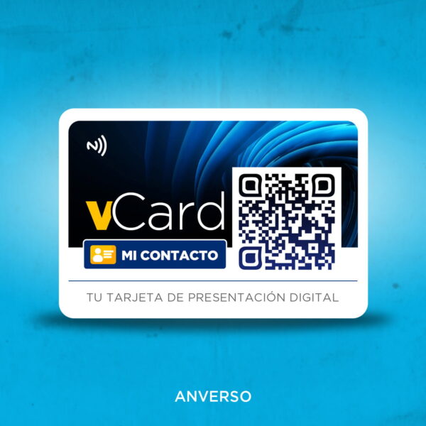 Tarjeta de Presentación Digital Genérica NFC QR con Código PIN